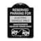 Signmission Reserved Parking for Electric Vehicle Only Unauthorized Vehicles Towed Away, A-DES-BS-1824-23113 A-DES-BS-1824-23113 - alternate 1